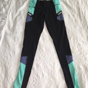 Victoria Secret Pink Color Block Leggings